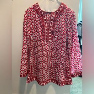 Gorgeous bright red Tory Burch Tunic in excellent condition!!!